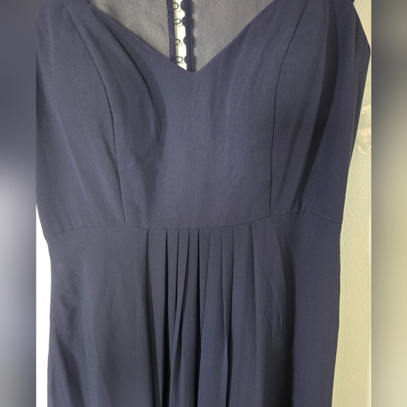 Bill Levkoff Navy Sample Gown Size 10 - Picture 5 of 9